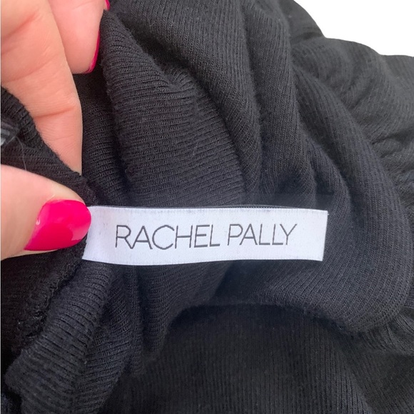 Rachel Pally Luxe Rib Eloise Black Long Sleeve Bodysuit. Size Small. - Picture 9 of 11